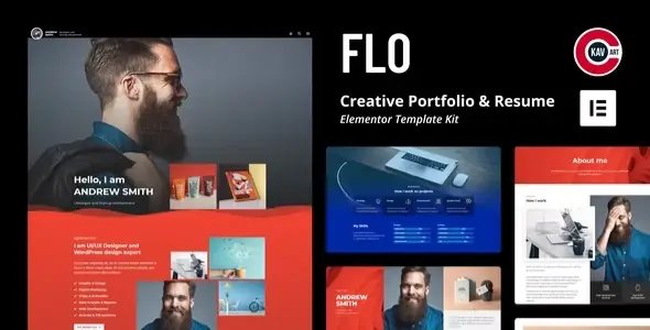 FLO – Creative Portfolio & Resume Template Kit